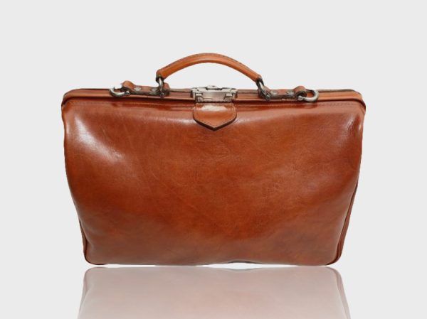 McFermoir 2-vaks Laptop-dokterstas Cognac