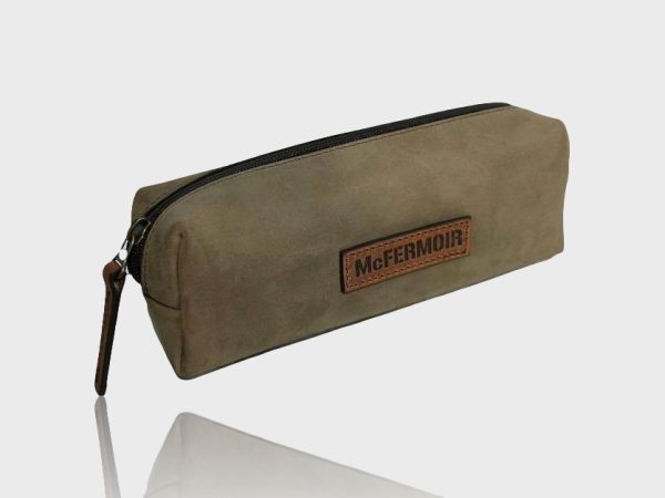 McFermoir Multifunctioneel Lederen Etui Taupe met Ranger