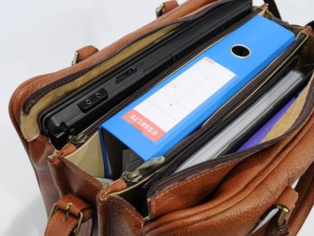 Ruitertassen dokterstas/laptoptas, art. 77.4021 soft bruin/cognac