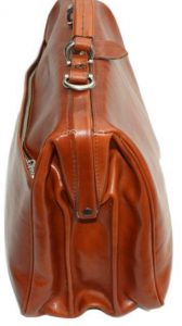 McFermoir 3 vaks laptop-dokterstas cognac met trolley band