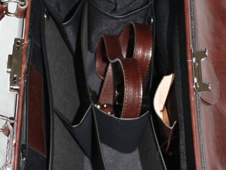 McFermoir dokterstas medium donkerbruin met voorvak en ritsvak,