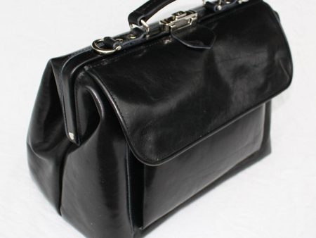 McFermoir dokterstas medium zwart met voorvak en extra ritsvak,