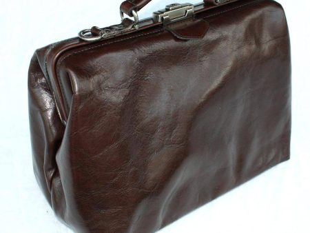 McFermoir dokterstas medium donkerbruin met ritsvak,