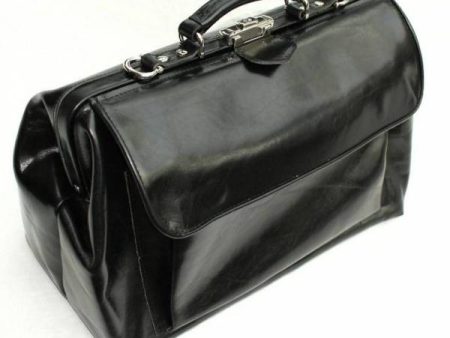 McFermoir dokterstas, zwart, groot met 1 groot voorvak (A4) en ritsvak