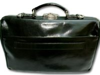 McFermoir 3 vaks laptop-dokterstas groen met trolley band