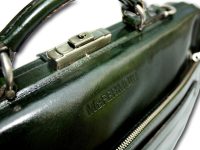 McFermoir 3 vaks laptop-dokterstas groen met trolley band