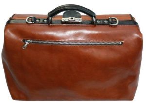 McFermoir dokterstas Large met A4 vak en ritsvak Cognac met zwart