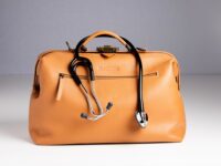 McFermoir dokterstas FA3016 Fashion A4 Camel met extra schouderriem