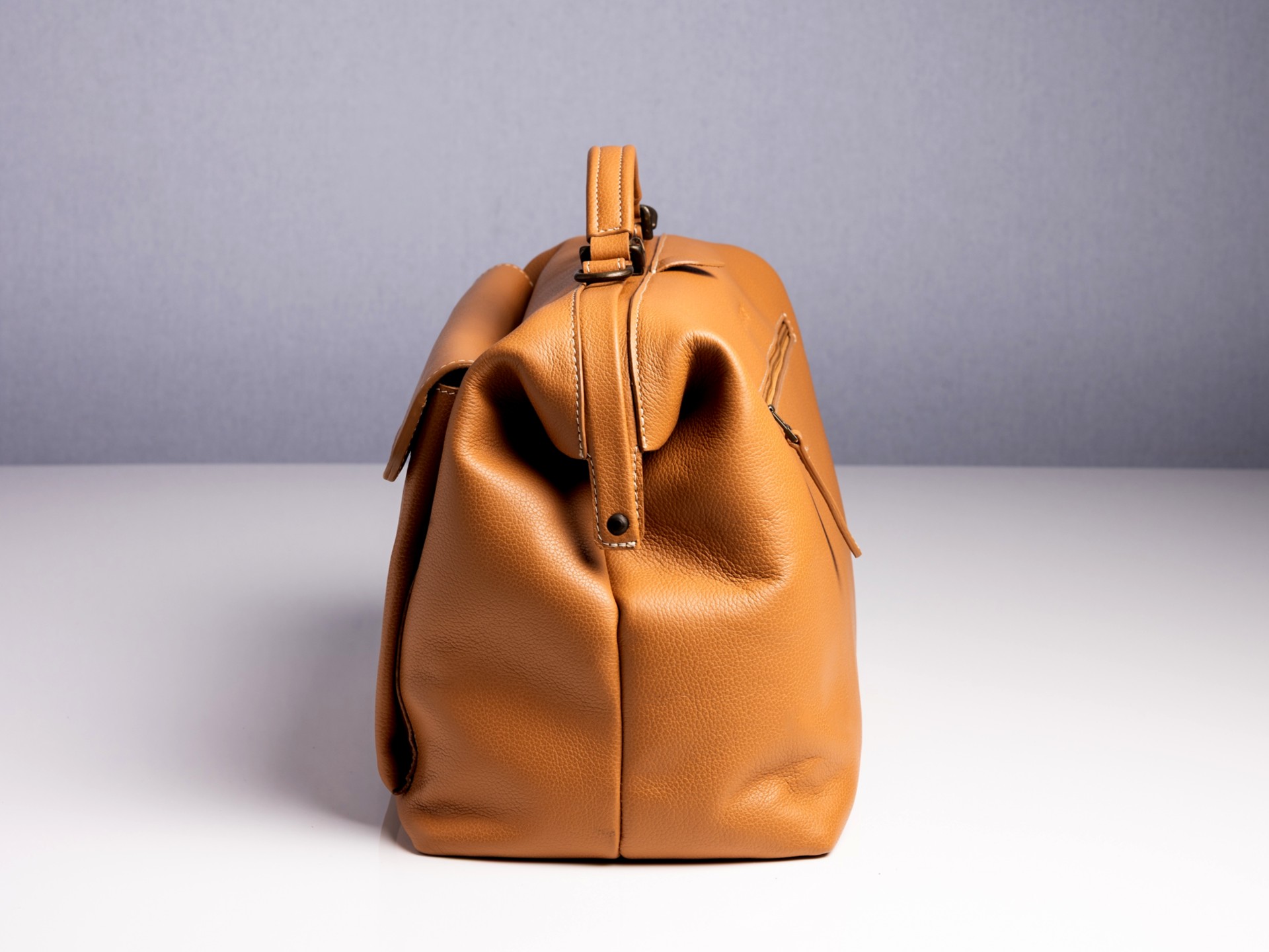 McFermoir dokterstas FA3016 Fashion A4 Camel met extra schouderriem - Afbeelding 7