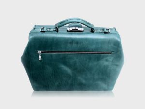 McFermoir dokterstas vintage aqua K77 - Afbeelding 2