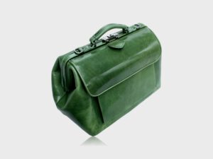 McFermoir dokterstas vintage groen K70 - Afbeelding 3