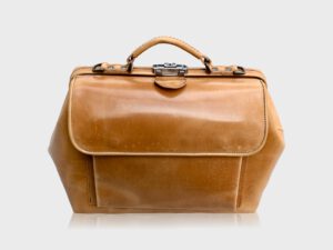 McFermoir dokterstas vintage oker k12 - Afbeelding 2
