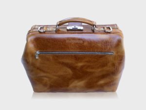 McFermoir dokterstas medium met voorvak vintage cognac K34 - Afbeelding 11