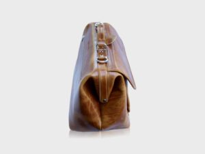McFermoir dokterstas medium met voorvak vintage cognac K34 - Afbeelding 15