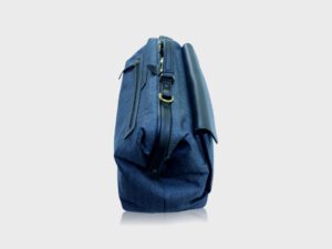 McFermoir dokterstas A4 Tweed  Blauw - Afbeelding 2