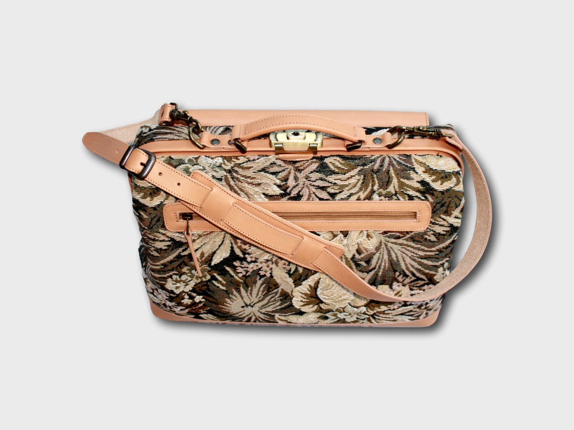 McFermoir dokterstas A4 Gobelin met lederen boord - Afbeelding 3