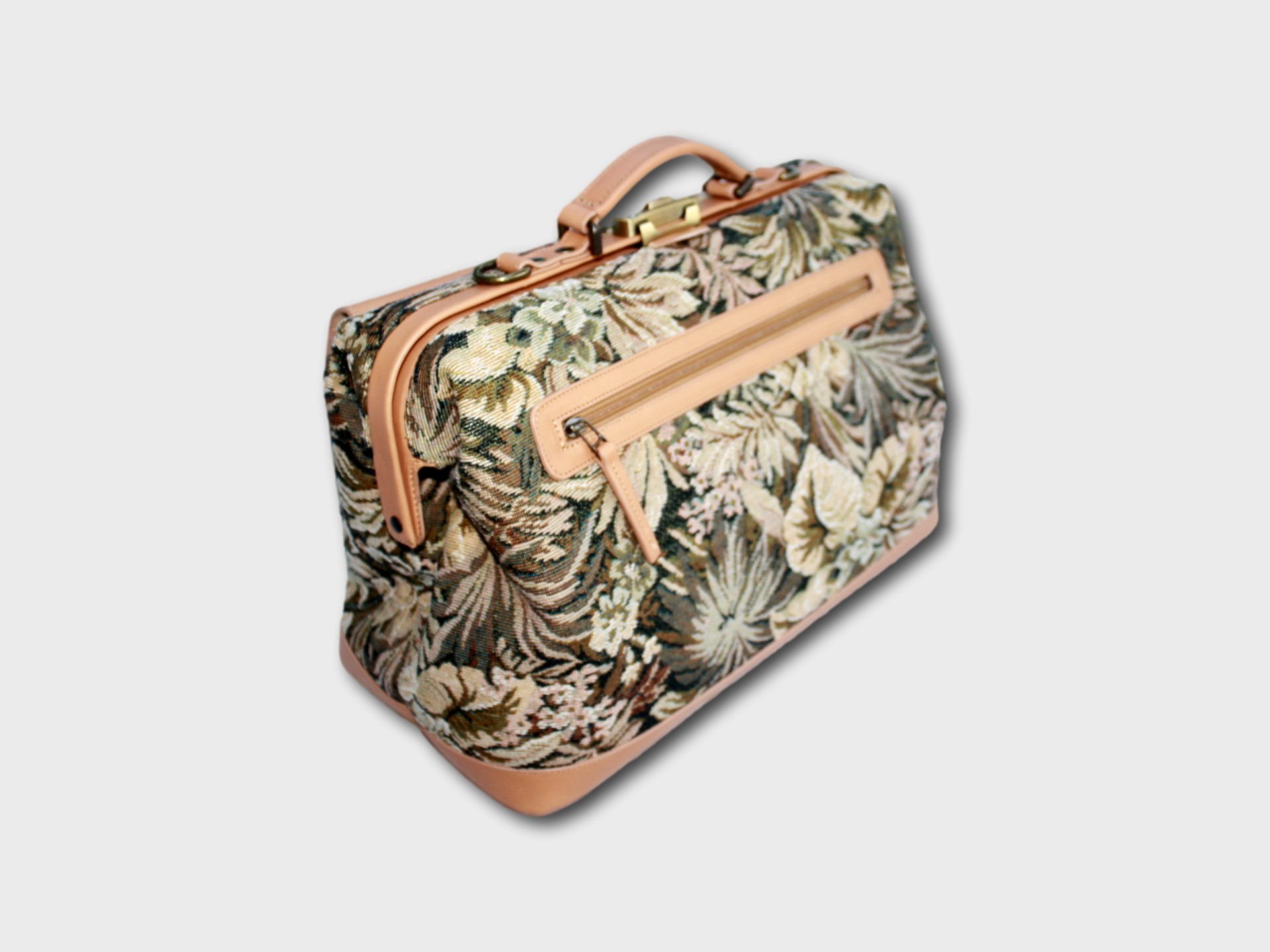 McFermoir dokterstas A4 Gobelin met lederen boord - Afbeelding 4