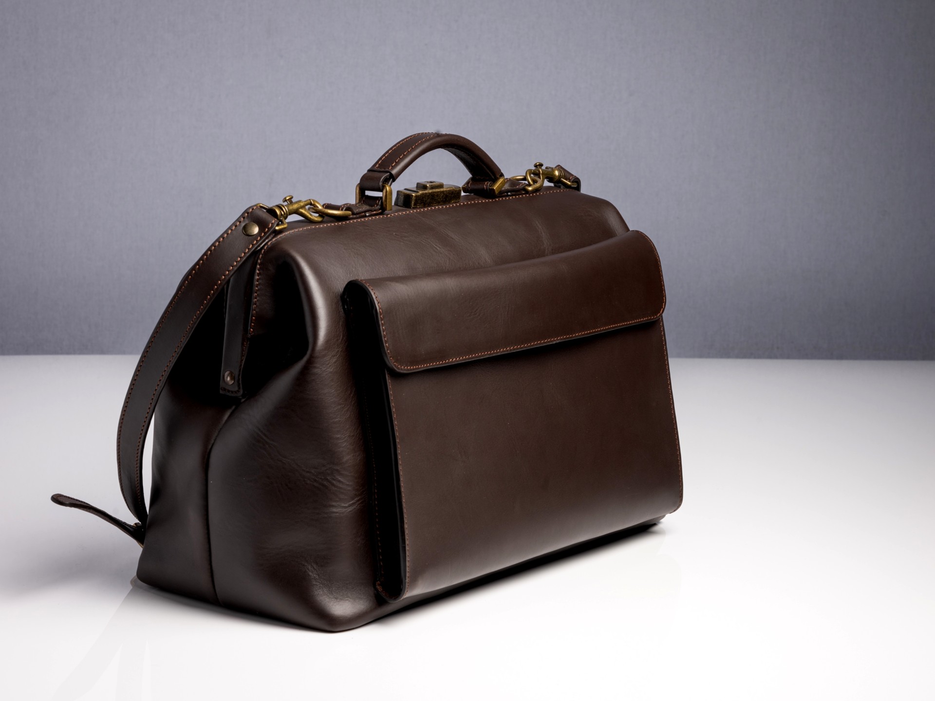 McFermoir dokterstas A4 Wout 133014 Dark Brown - Afbeelding 4