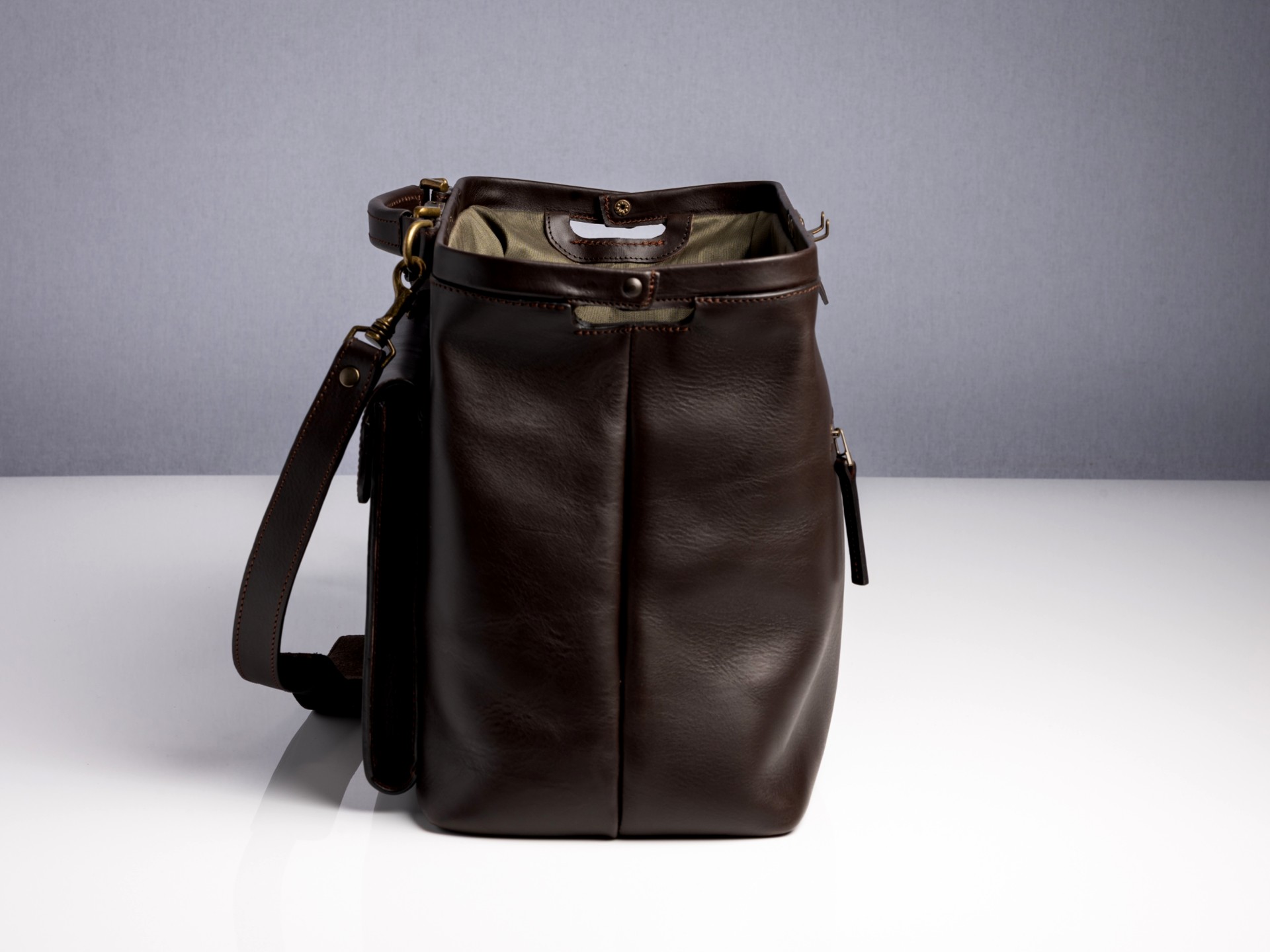 McFermoir dokterstas A4 Wout 133014 Dark Brown - Afbeelding 2